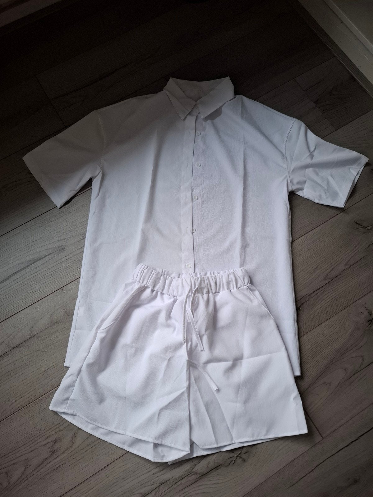 Trendy Witte 2-Delige Dames Zomerset (Maat S), Kleding | Dames, Verzenden, Nieuw, Maat 36 (S), Wit