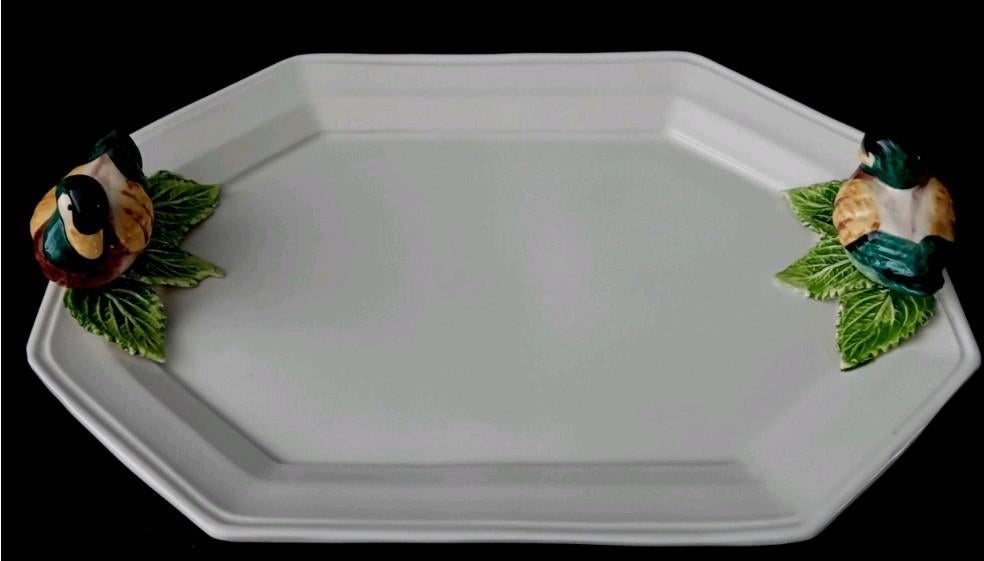 Grote Italiaanse Bassano keramische serveerschaal, Ophalen of Verzenden