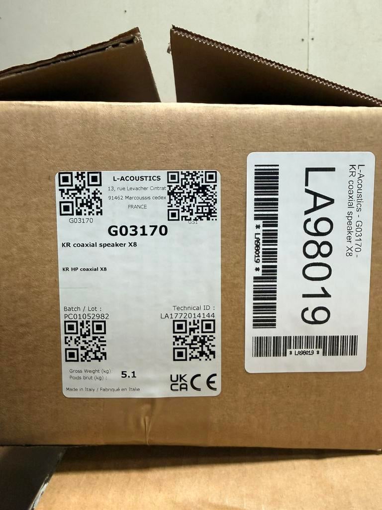 L’acoustics X8 coaxial speaker, LA, Gebruikt, LA, Ophalen of Verzenden