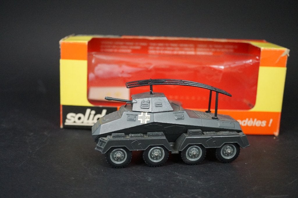 Solido Duitse SDkfz 232 pantservoertuig - 1/50 - TOP, Ophalen of Verzenden, Bus of Vrachtwagen, Overige merken