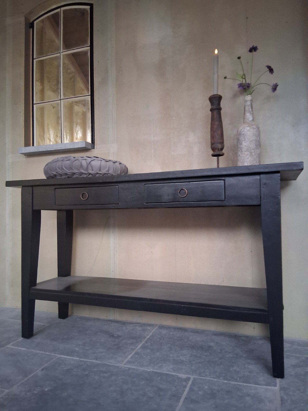 sidetable haltafel tafel, Huis en Inrichting, Ophalen of Verzenden, 25 tot 50 cm, Rechthoekig, 100 tot 150 cm