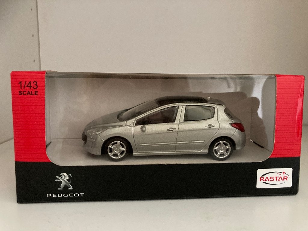 Peugeot modelauto (307?) grijs, Ophalen of Verzenden, Zo goed als nieuw, Auto, Overige merken