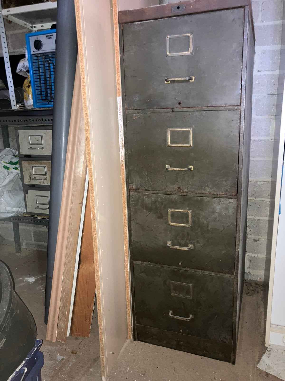 Vintage archiefkast, Huis en Inrichting, Ophalen, Gebruikt