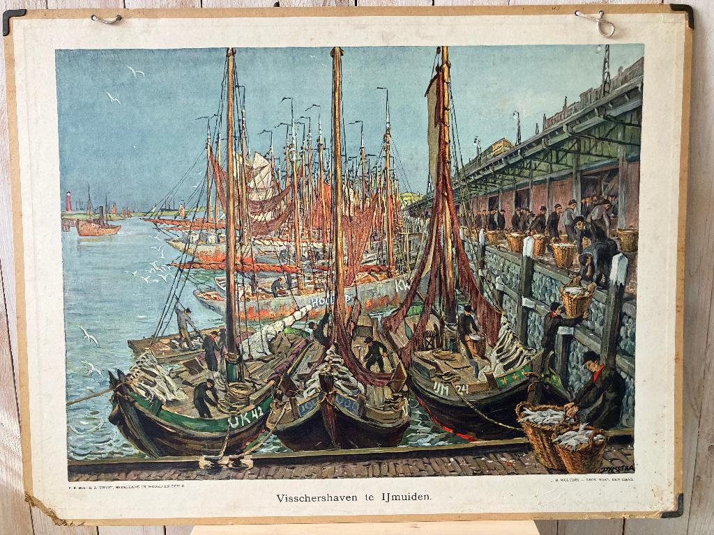 Wandplaat Vissershaven IJmuiden, Ophalen, Aardrijkskunde