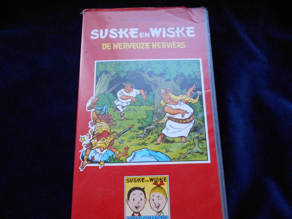 Video Suske en Wiske: De Nerveuze Nerviers, slechts 0,50., Cd's en Dvd's, Gebruikt, Tekenfilm, Alle leeftijden, VHS