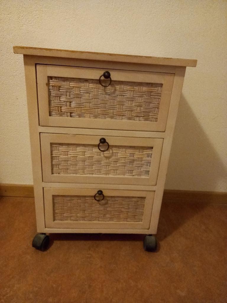 Laden kastje op wielen, Ophalen, 50 tot 100 cm, Zo goed als nieuw, 3 of 4 laden