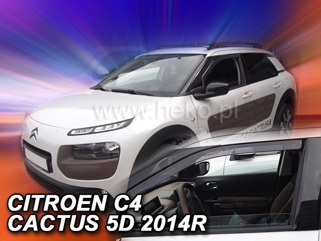 Citroen Cactus zijwindschermen raamspoilers donker pasvorm, Ophalen of Verzenden, Nieuw