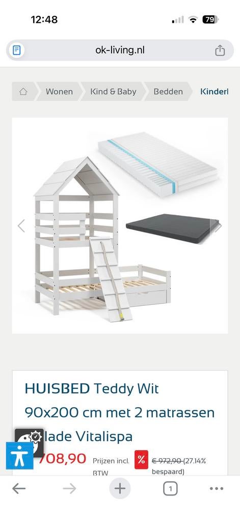 Stapelbed met 2 lades - Zo goed als nieuw!, Kinderen en Baby's, Kinderkamer | Stapelbedden en Hoogslapers, Zo goed als nieuw, Stapelbed