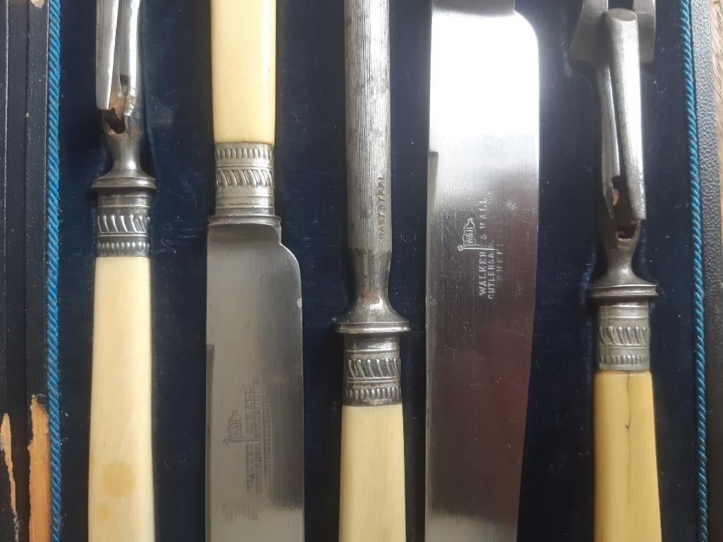 Antieke vintage Walker & Hall Bestekset, Ophalen of Verzenden