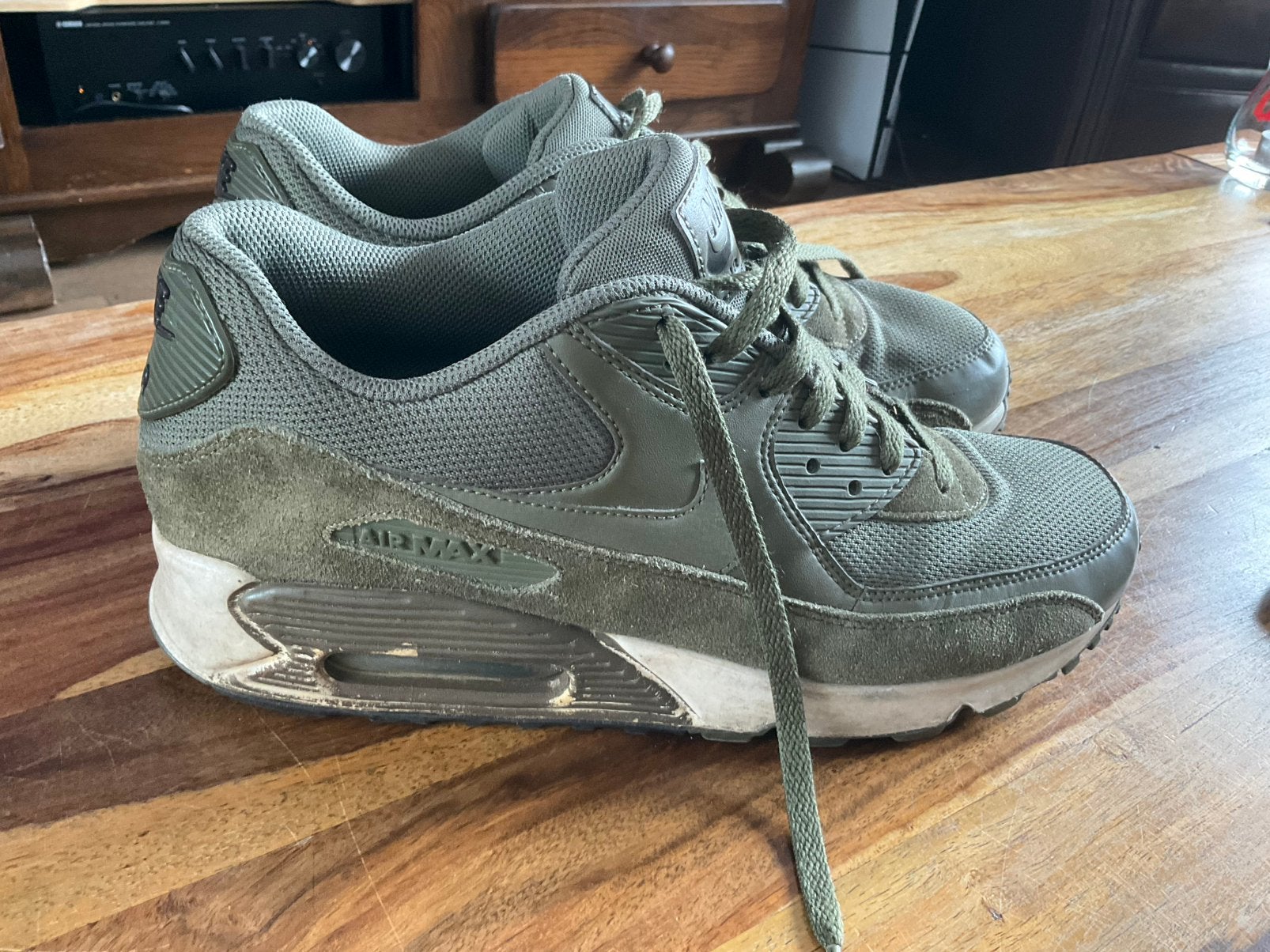 Nike air max 90 45 leger groen., Kleding | Heren, Schoenen, Overige kleuren, Ophalen of Verzenden, Sneakers of Gympen, Gedragen