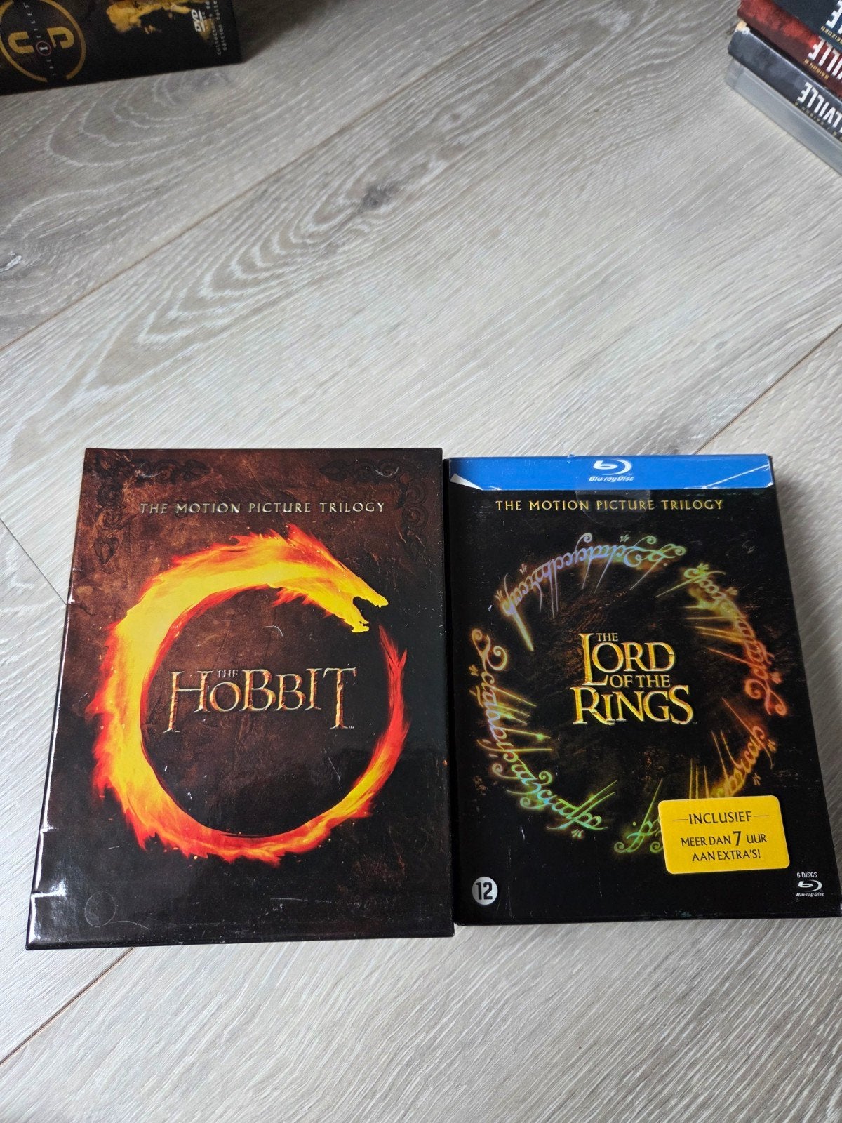 Lord of the Rings + Hobbit - Motion Picture trilogie boxset, Cd's en Dvd's, Blu-ray, Ophalen of Verzenden, Zo goed als nieuw, Science Fiction en Fantasy