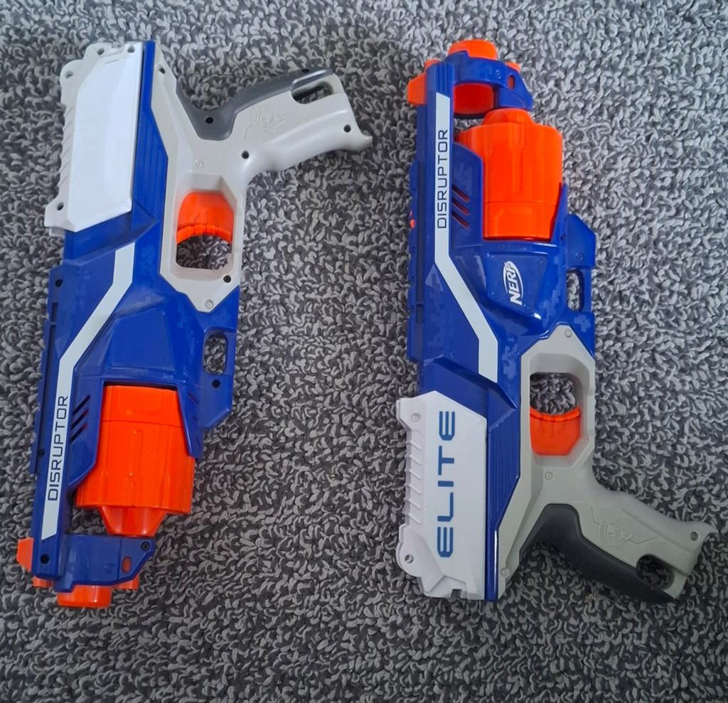 2 Nerf Disruptor Elite blasters, Ophalen, Gebruikt