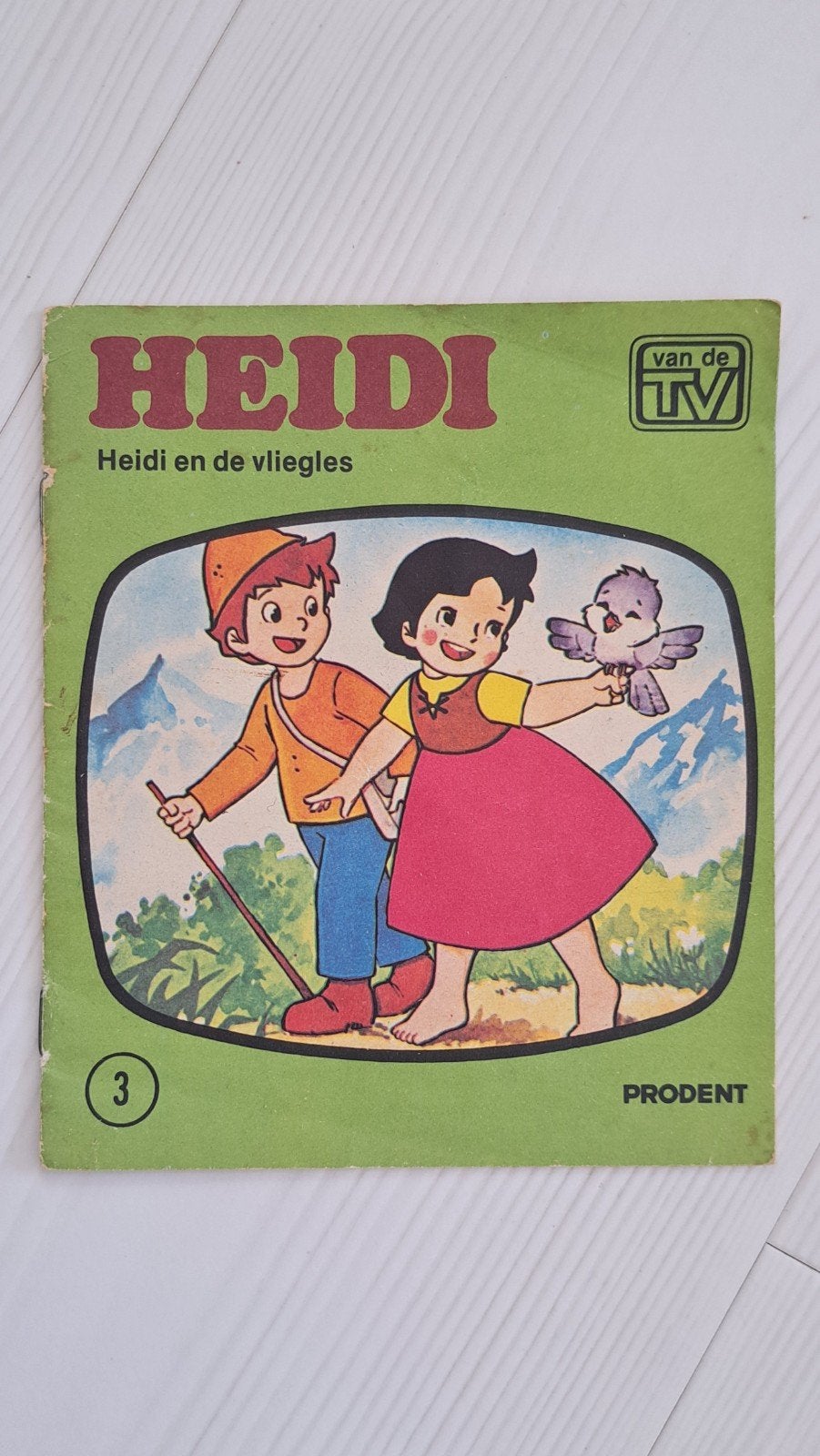 Boekje Prodent - Heidi en de Vliegles - jaren 80, Eén stripboek, Ophalen of Verzenden