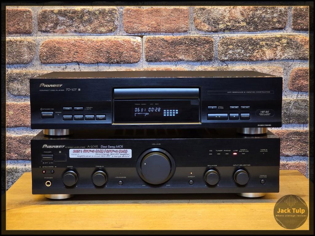 Pioneer A-209R + PD-107 Set (26201010327), Gebruikt, ., Ophalen of Verzenden, Pioneer