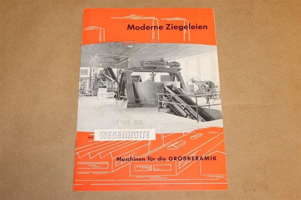 Zeldzame brochure - Machines voor steenfabrieken 1950 !!, Ophalen of Verzenden, Zo goed als nieuw