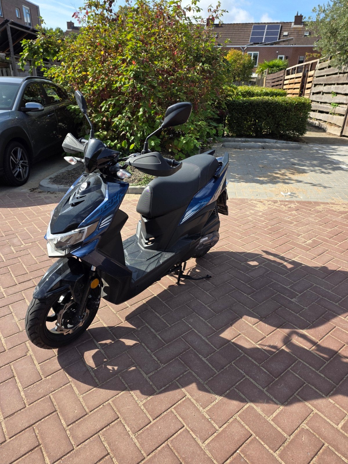 Sym Jet 14 scooter - Zwart/Blauw - Goede staat, Fietsen en Brommers, Gebruikt, Overige modellen, Maximaal 45 km/u, Ophalen of Verzenden
