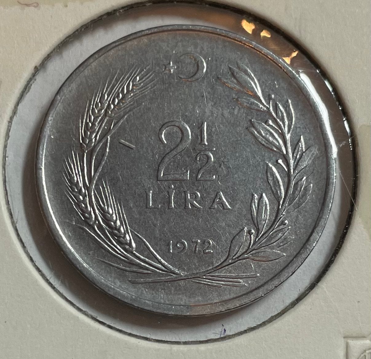 2,5 lira Turkije 1972, Ophalen of Verzenden