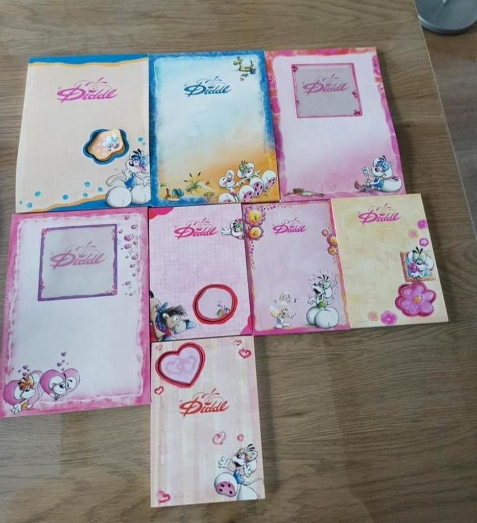 Diddl kladblokken - Diverse maten en ontwerpen, Ophalen of Verzenden, Verschillende figuren, Zo goed als nieuw, Papier, Kaart of Schrift
