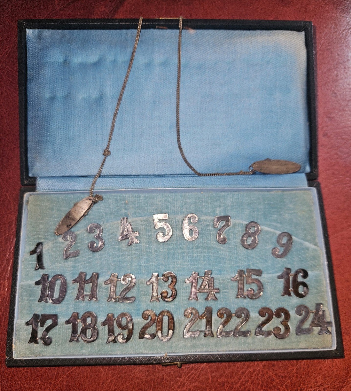 Tafelnummers 1-24 in originele doosje, Ophalen of Verzenden
