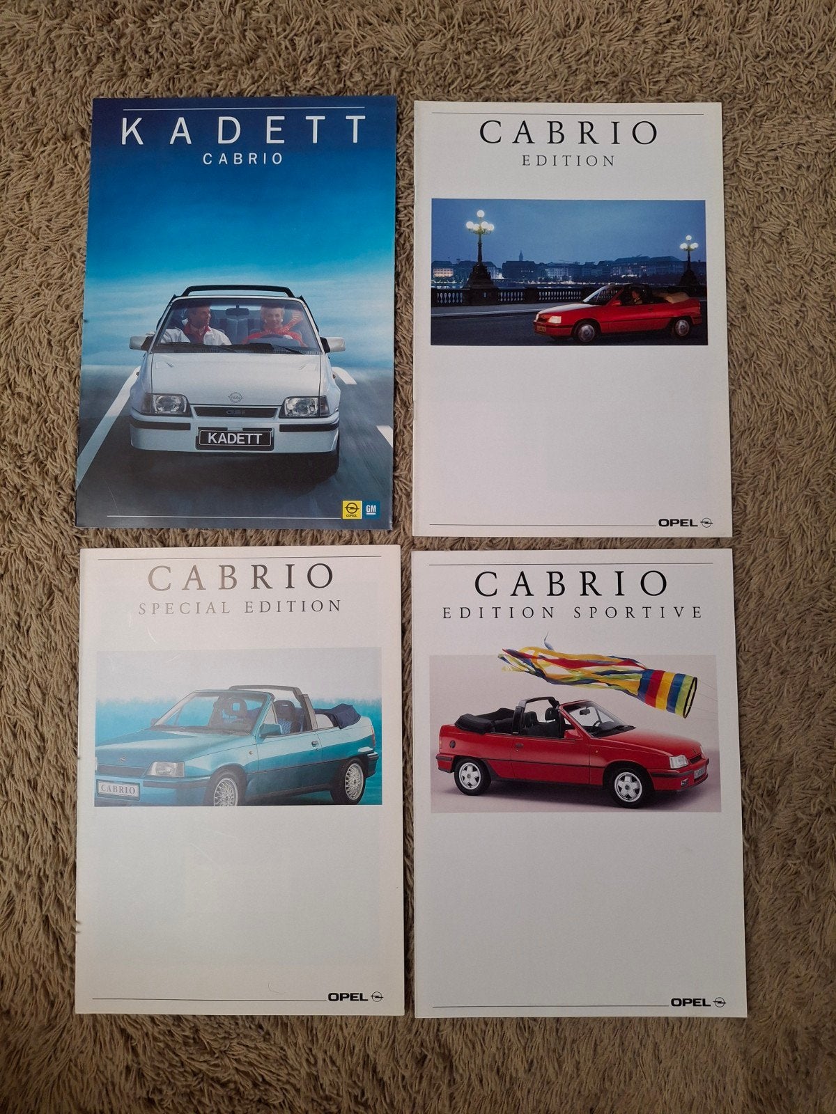 Lot autofolders Opel Kadett E cabrio, Verzenden, Zo goed als nieuw, Opel