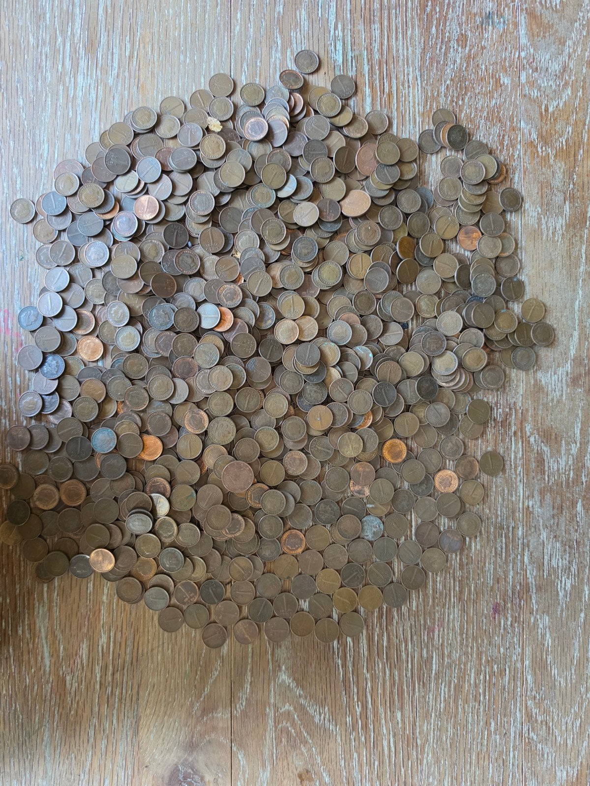Grote partij 1 cent munten Koningin Juliana (vanaf 1948), Postzegels en Munten, Munten | Nederland, Ophalen of Verzenden