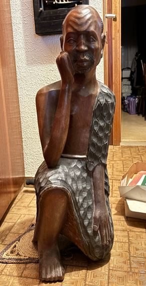Afrikaans beeld, Ophalen, Houtsnijwerk, 50 - 100 cm, Hout