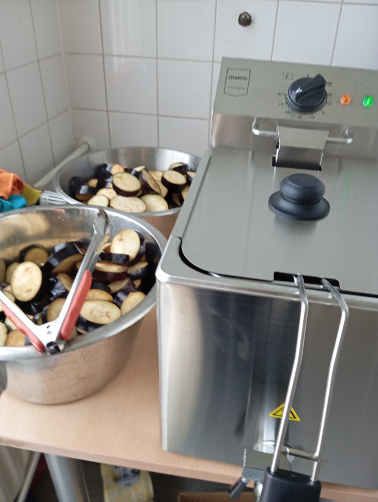 Makro Professionele Frituurpan - RVS, 4 liter of meer, Ophalen, Gebruikt
