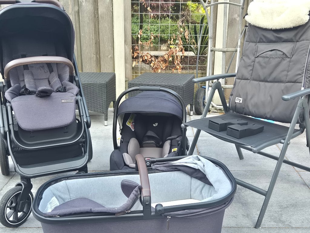 Complete Qute kinderwagen 3-in-1 te koop, Zo goed als nieuw, Verstelbare duwstang, Ophalen, Kinderwagen