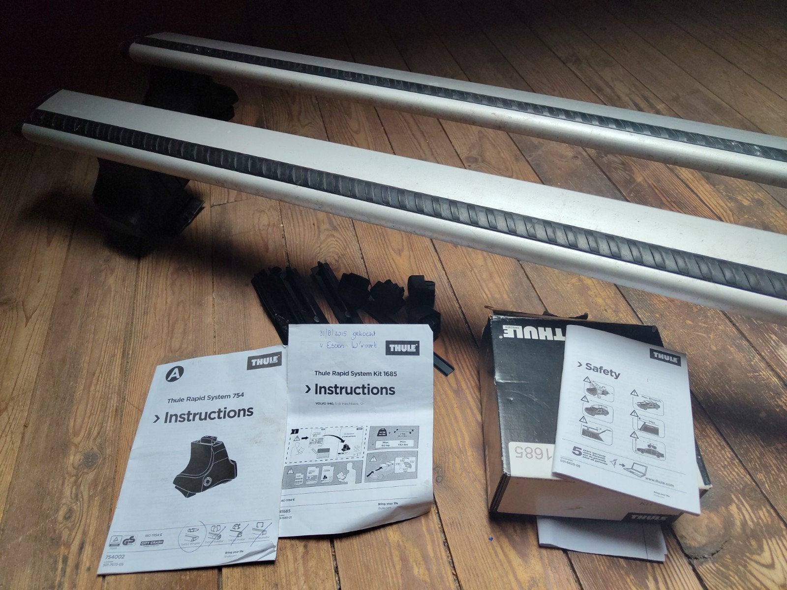 Thule Rapid System 754 dakdragers Volvo V40, Auto diversen, Ophalen, Gebruikt