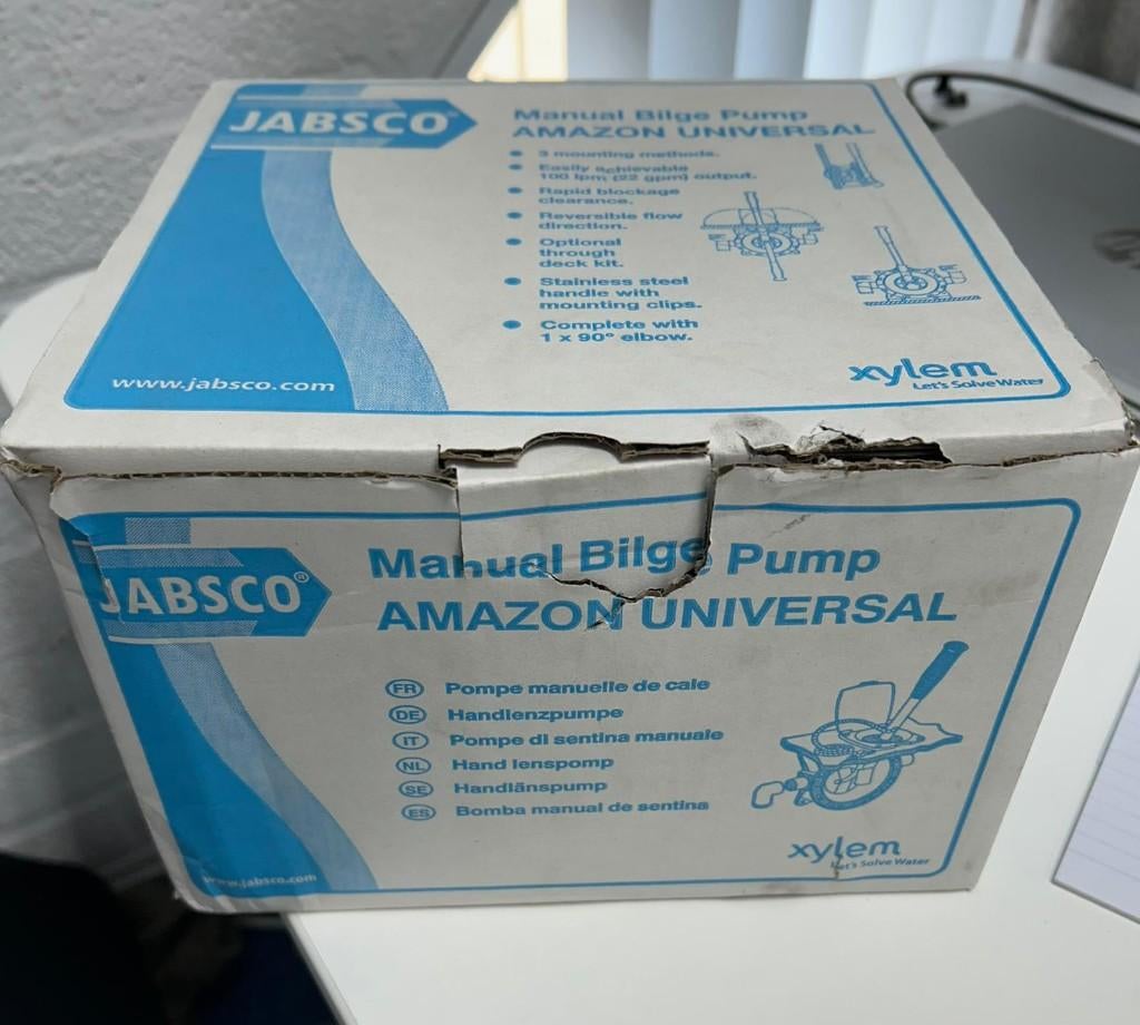 Jabsco Handlenspomp Amazon Universeel, Watersport en Boten, Accessoires en Onderhoud, Zo goed als nieuw, Motor en Techniek, Ophalen of Verzenden