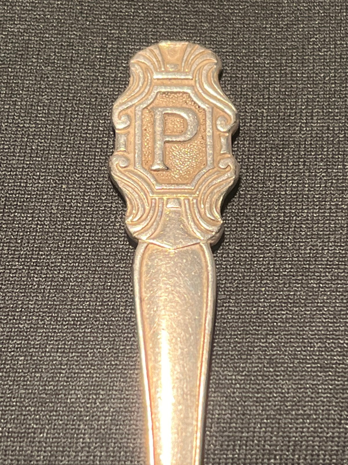 Vintage lepeltje P., Ophalen of Verzenden