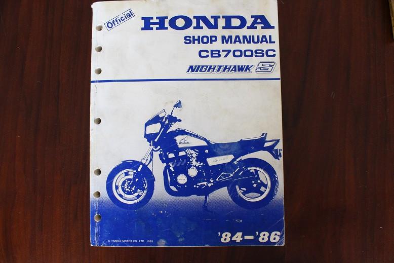 Honda CB700SC 1984 1986 Nighthawk shop manual CB 700 SC, Motoren, Ophalen of Verzenden, Honda
