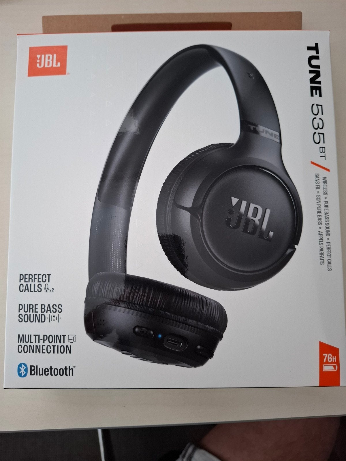 JBL Tune 535BT Draadloze On-ear Koptelefoon, JBL, Nieuw, On-ear, Ophalen of Verzenden