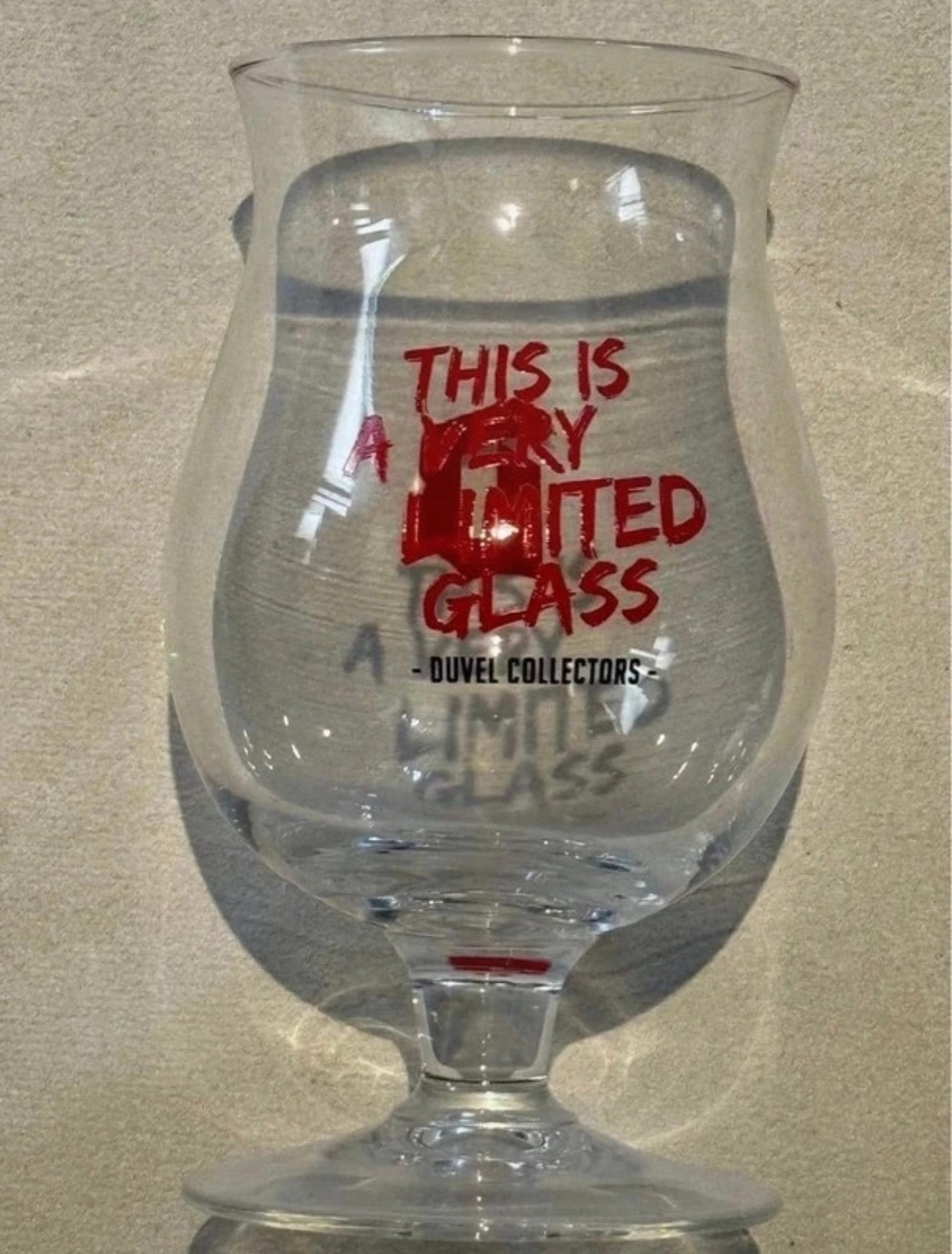 Duvel - 'This is a very limited glass', Ophalen of Verzenden, Nieuw, Glas of Glazen, Duvel