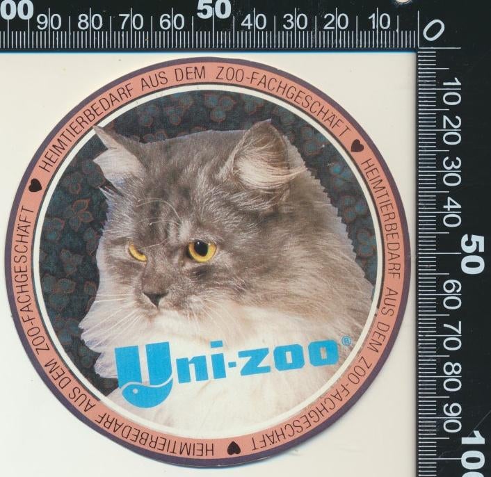 Sticker: Uni Zoo - Heimtierbedarf aus dem zoo fachgeschaft, Ophalen of Verzenden, Zo goed als nieuw, Dier en Natuur