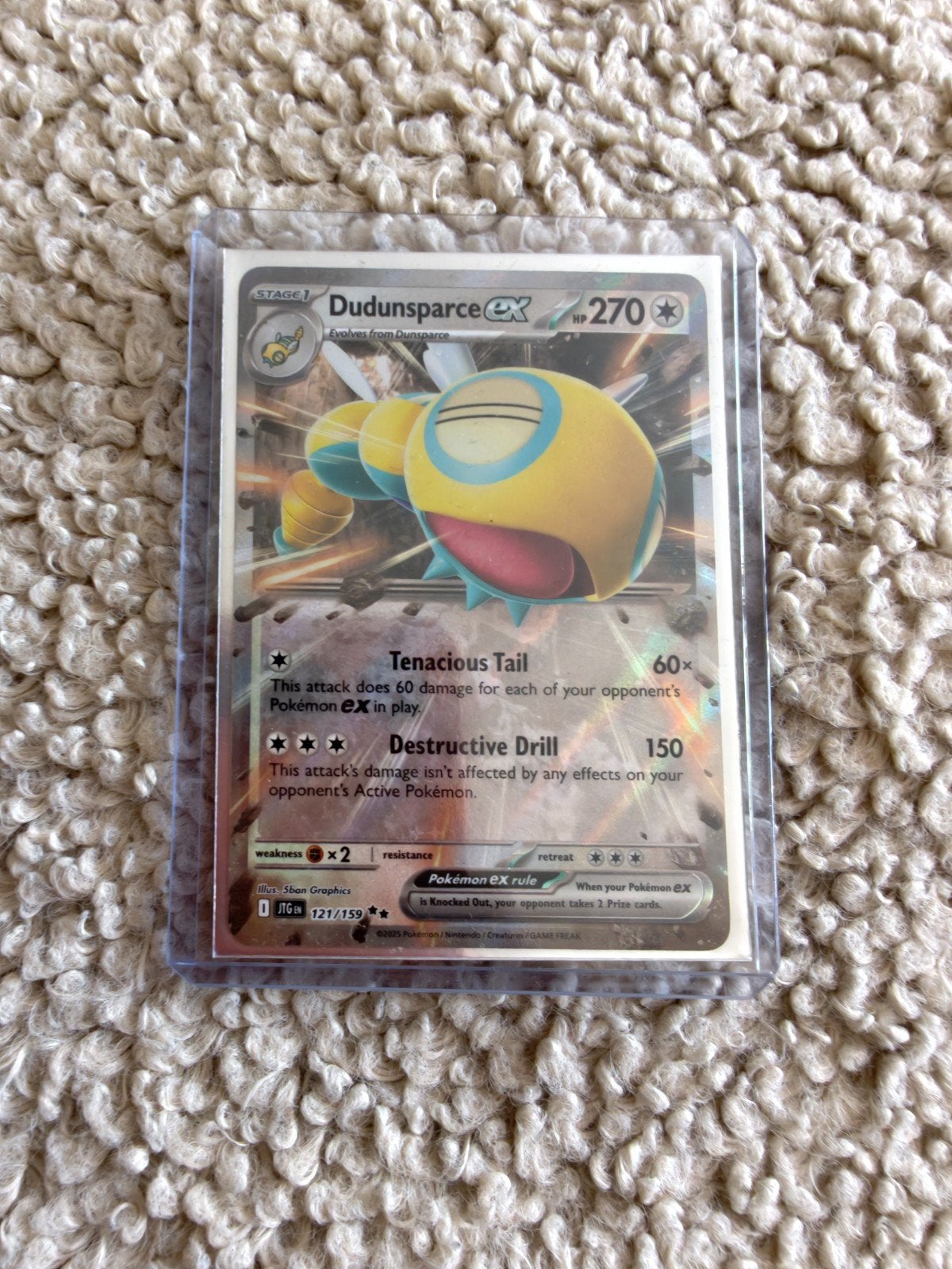 Dudunsparce ex kaart #121 uit de Journey Together set, Ophalen of Verzenden, Zo goed als nieuw