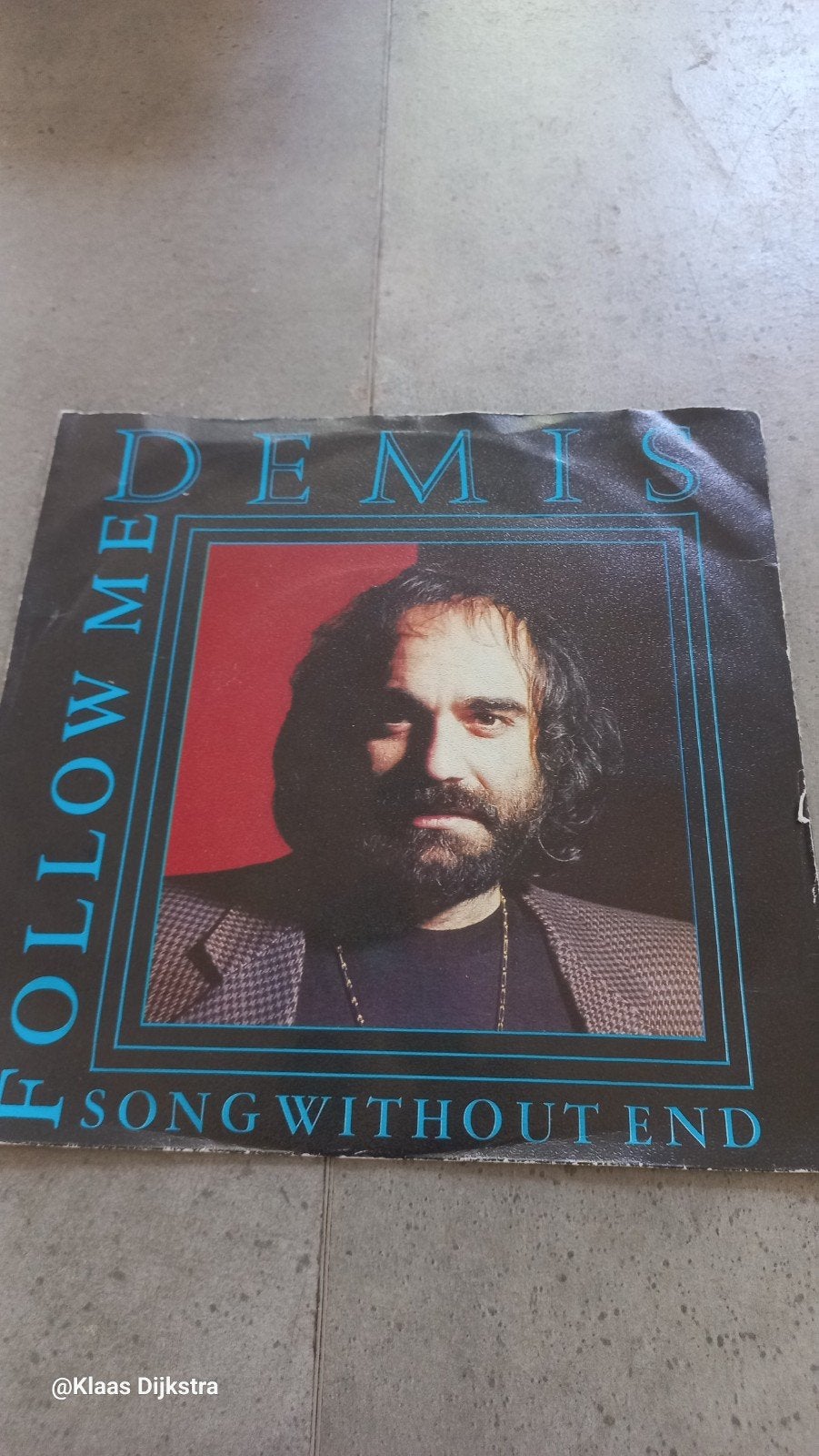 Demis Roussos - Follow Me / Song Without End Single, Cd's en Dvd's, Vinyl Singles, Ophalen of Verzenden, Gebruikt, Pop