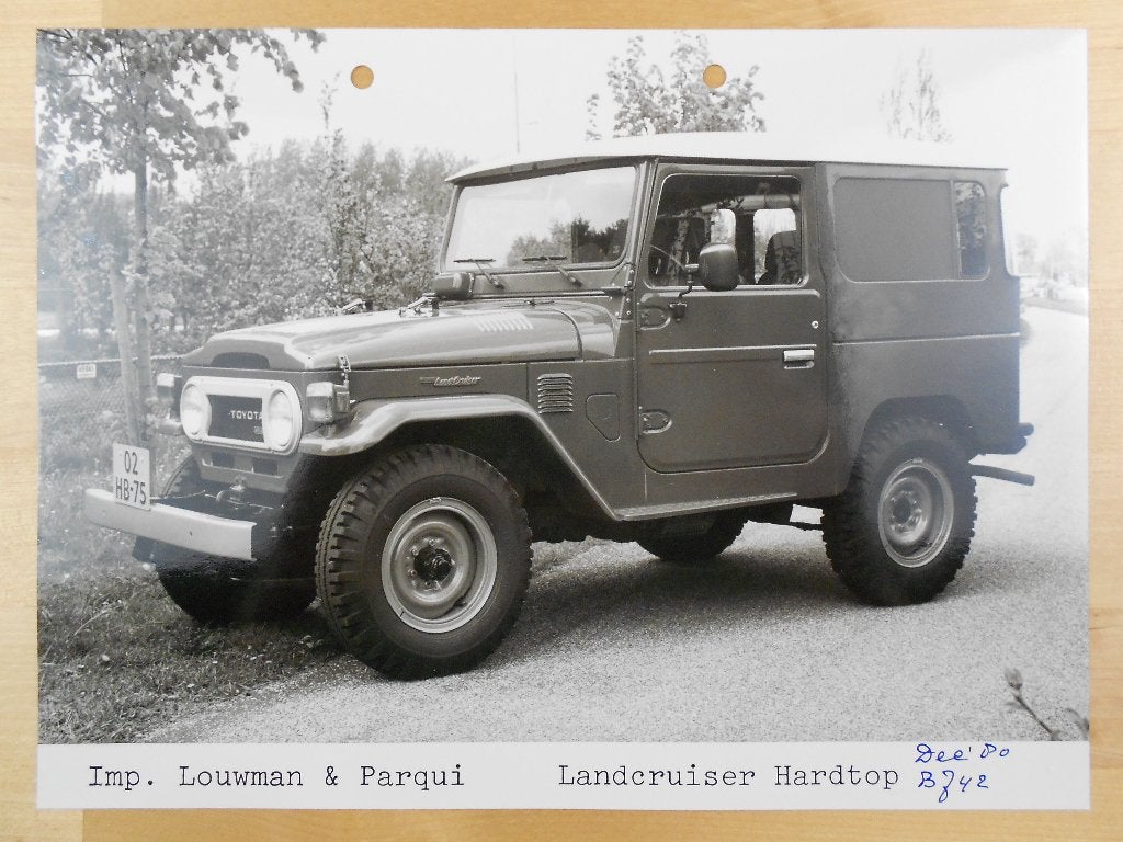 Toyota LandCruiser Hardtop BJ42 Persfoto 1980 BJ, Toyota, Ophalen of Verzenden, Zo goed als nieuw, Toyota