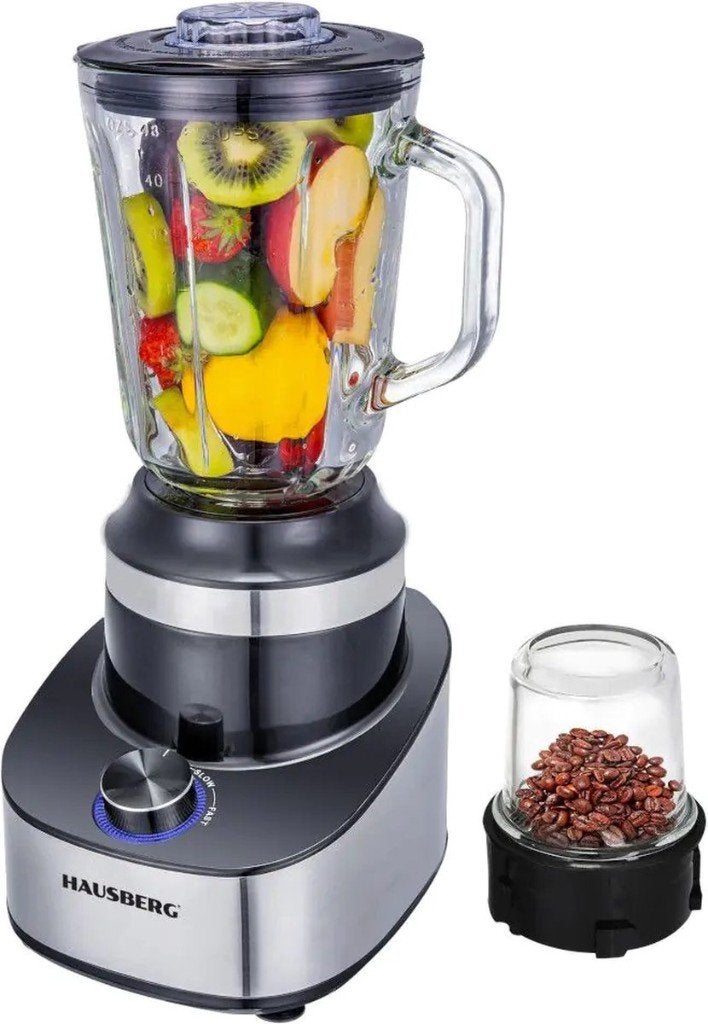 Hausberg Blender 2 in 1, met koffiemaler. Gratis verzending!, Witgoed en Apparatuur, Blenders, Verzenden, Nieuw, Blender