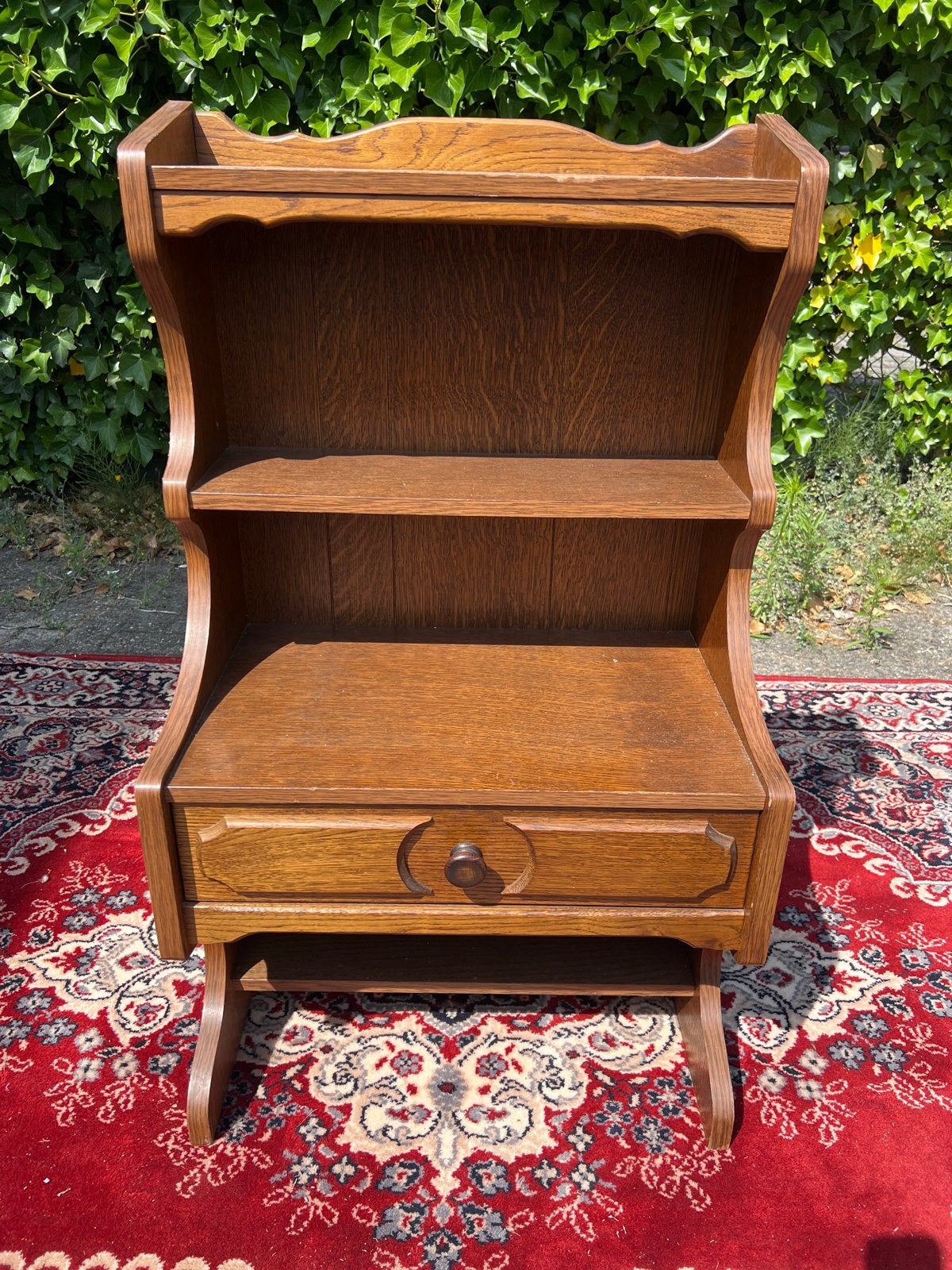 Vintage Eiken Boekenkastje met Lade, Antiek en Kunst, Antiek | Meubels | Kasten, Ophalen