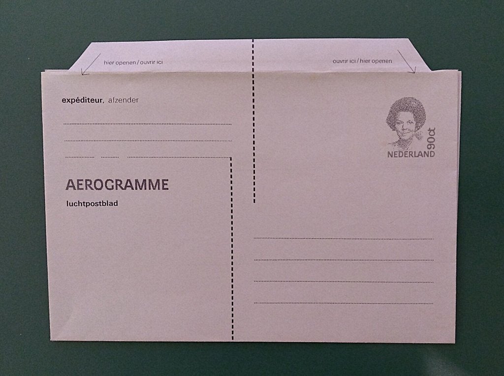 Luchtpostblad / Aerogramme 90 cent G.27a 1982, Verzenden, Briefkaart