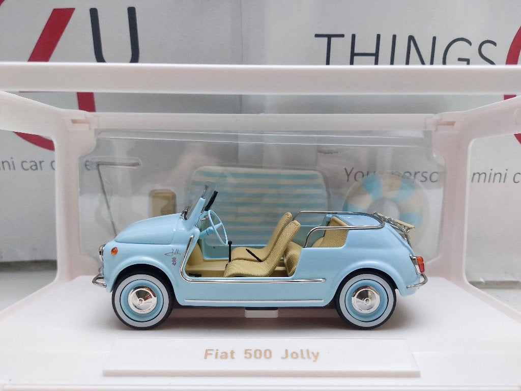 Norev 1:18 Fiat 500 Jolly 1965 Blue nieuw in verpakking, Ophalen of Verzenden, Nieuw, Auto, Norev