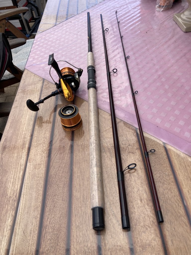 Te Koop Feeder BROWNING zebco CF TECHNO vision UNIVERSE 40, Watersport en Boten, Ophalen, Zo goed als nieuw, Molen