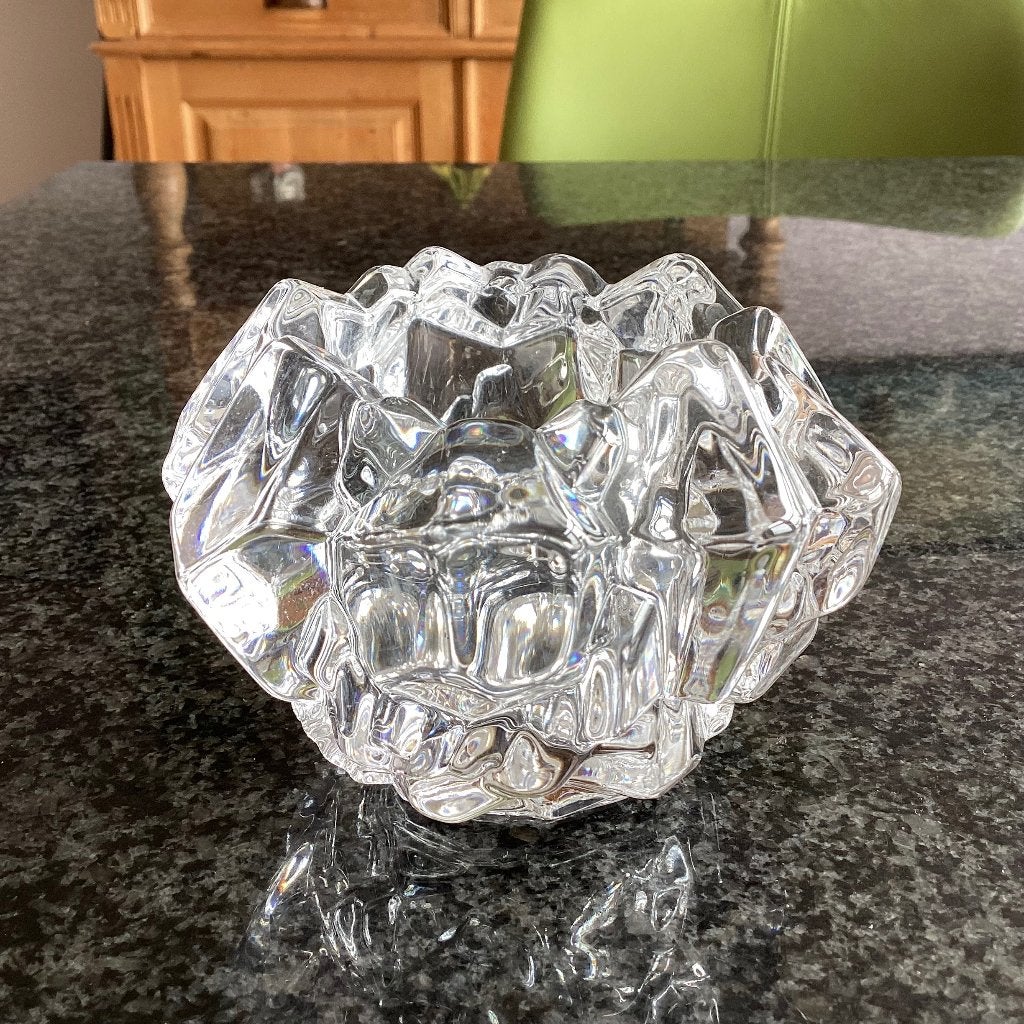 Kristal, waxinelichthouder, Goebel, Ice, Meteor, vintage, Ophalen