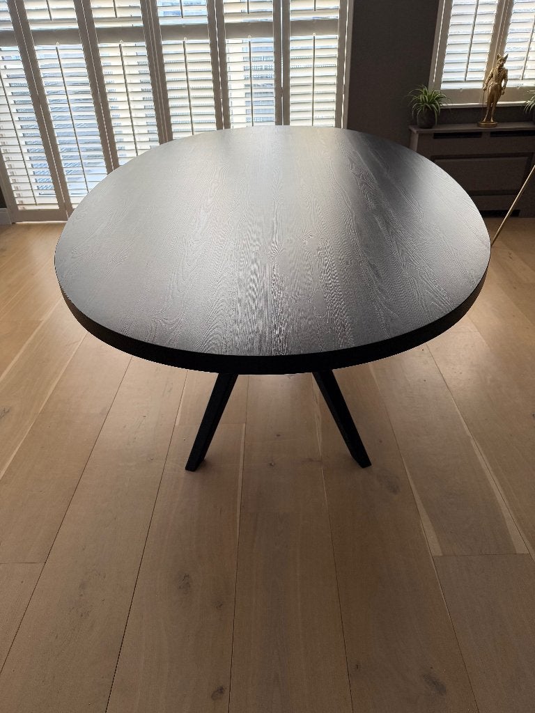 Eettafel ovaal, Huis en Inrichting, Tafels | Eettafels, 100 tot 150 cm, 200 cm of meer, Zo goed als nieuw, Vijf personen of meer