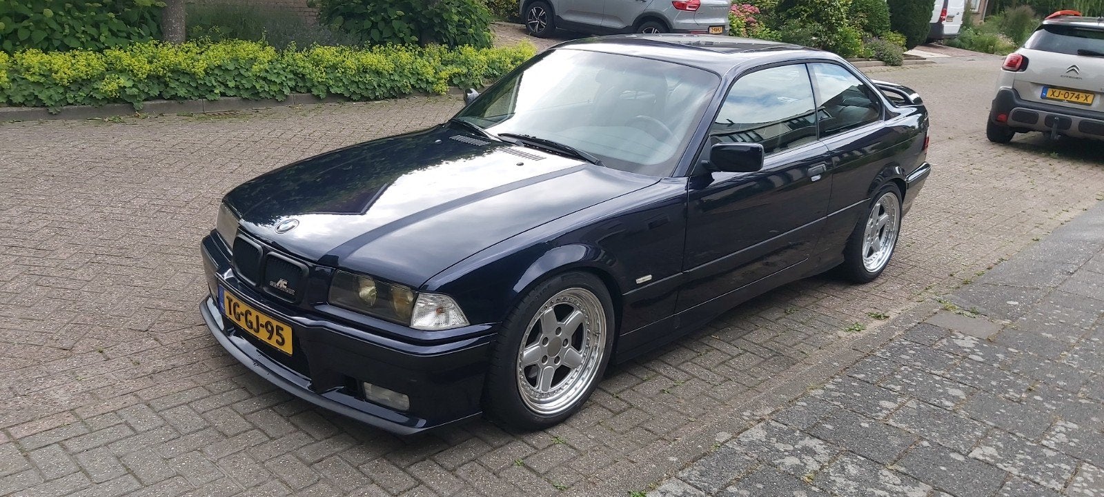 BMW 3-Serie 2.5 I 323 Coupe 1998 Blauw AC Schnitzer, Auto's, Achterwielaandrijving, Zwart, Blauw, 2300 cc