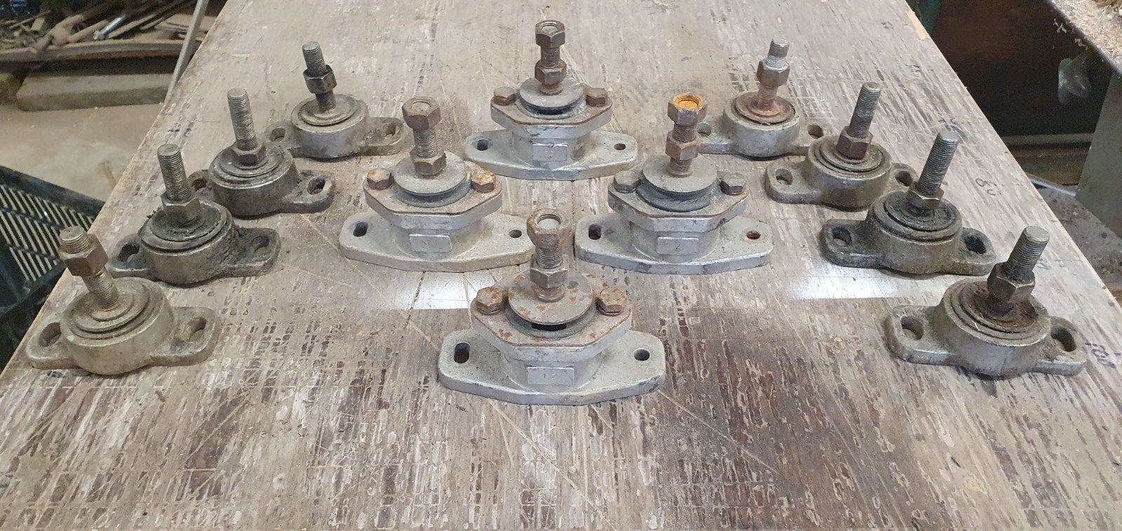 MOTORSTEUNEN  3 X Sets van 4, Ophalen of Verzenden, Gebruikt, Zeilboot of Motorboot
