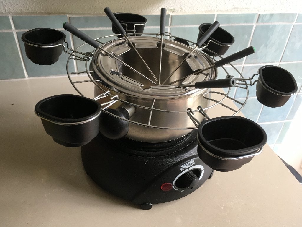 fondueset, Ophalen, Zo goed als nieuw, Elektrisch, Fondueset