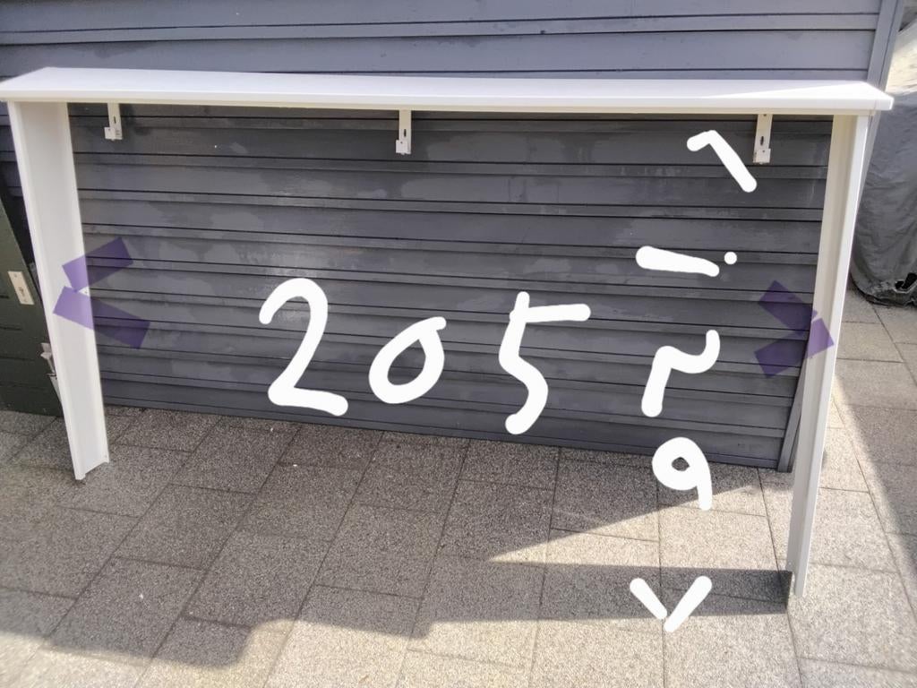 Makies kap /deklijst /omlijsting, Doe-het-zelf en Verbouw, Rolluiken, Ophalen, Zo goed als nieuw, 200 cm of meer, Wit