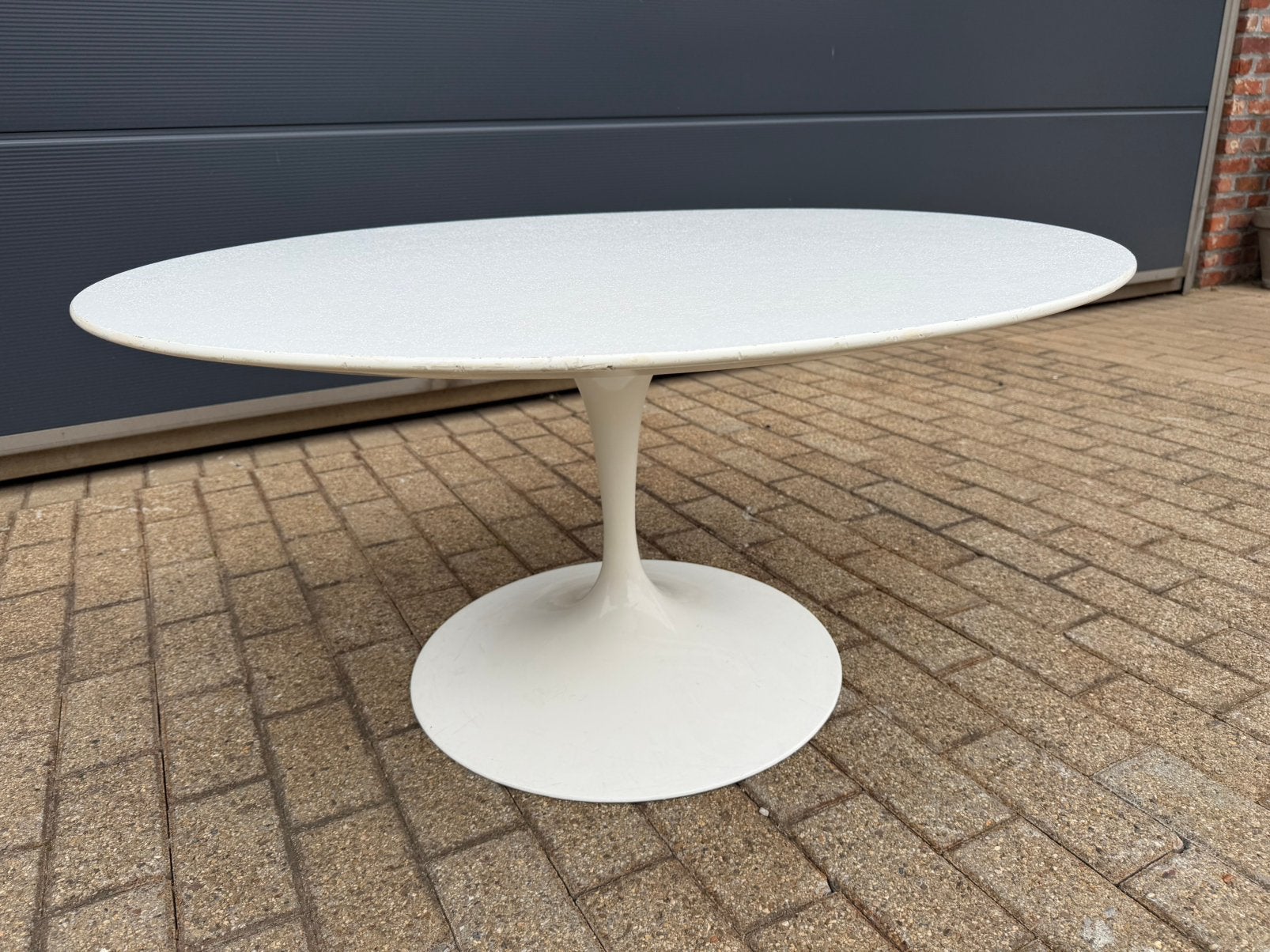 Vintage Knoll Tulip Coffee table Eero Saarinen, Ophalen of Verzenden, Rond, 50 tot 100 cm, Vitra mah jong togo sede cassina b&b italia leolux artifort cor